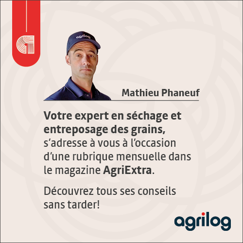 Mathieu Phaneuf, expert en séchage et entreposage des grains